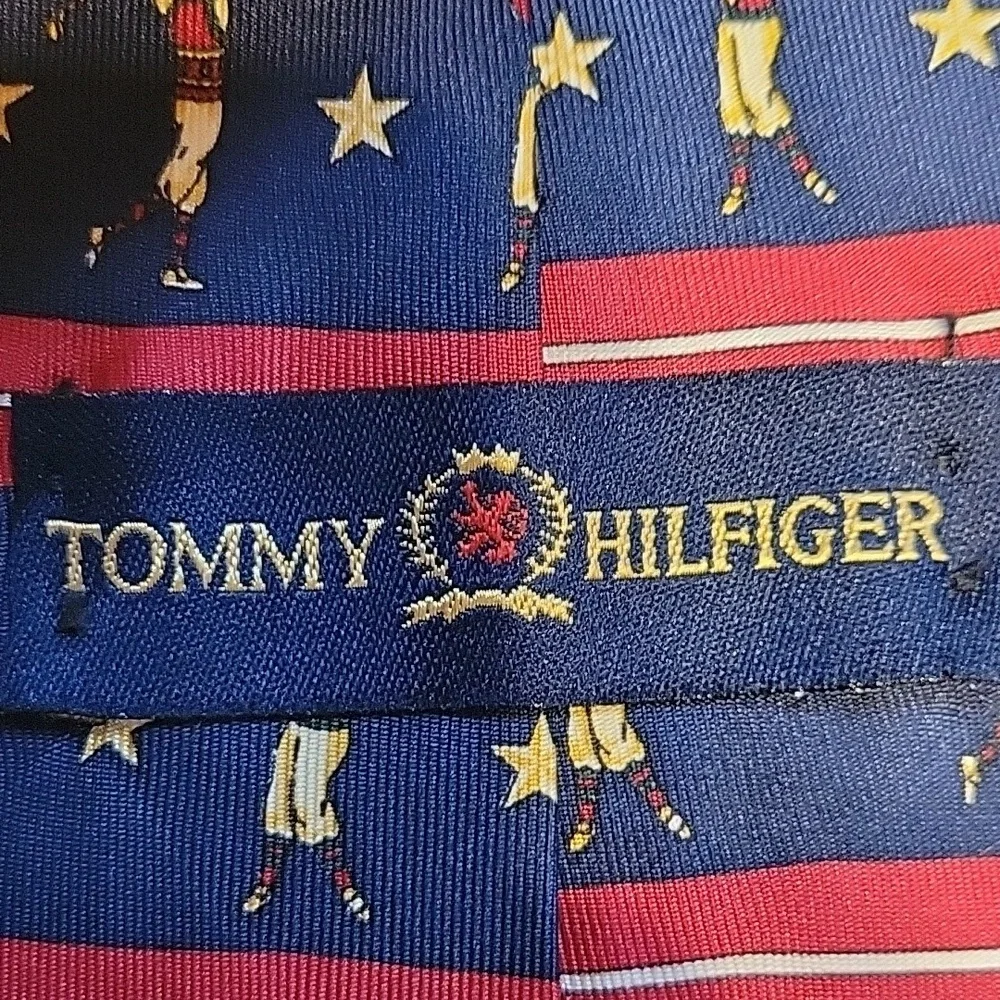 Tommy Hilfiger Vintage 100% Italian Silk Golf Theme Ties 3 Piece Lot Made in USA